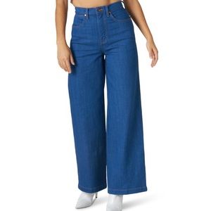 Wrangler wide leg retro blue jeans